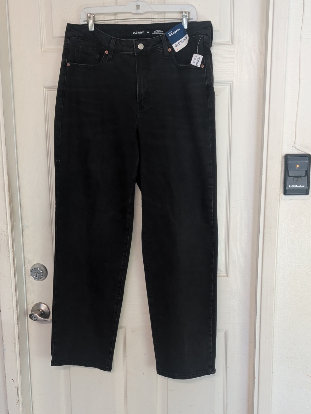 Old Navy OG Loose Jeans Faded Black New Women 14 NWT